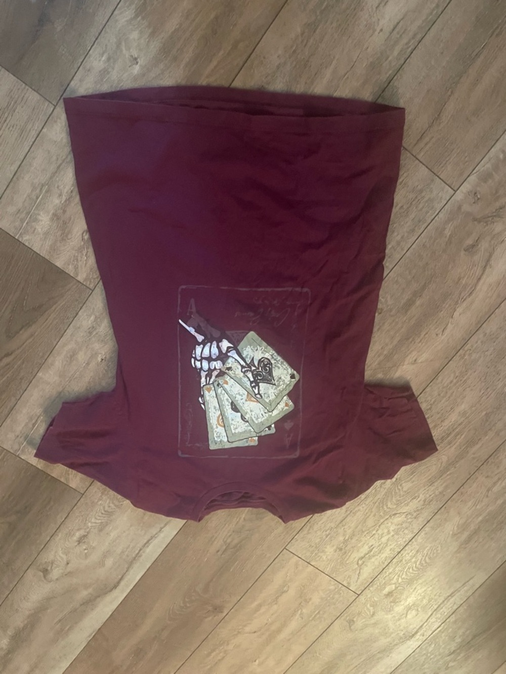 Women’s Maroon Graphic Jersey Top